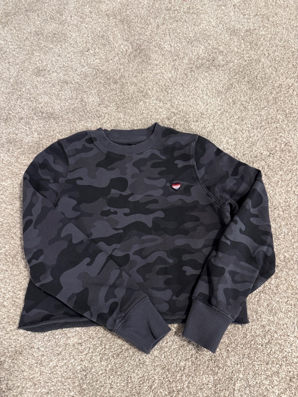 Spiritual gangster Camo Crewneck crop sweatshirt